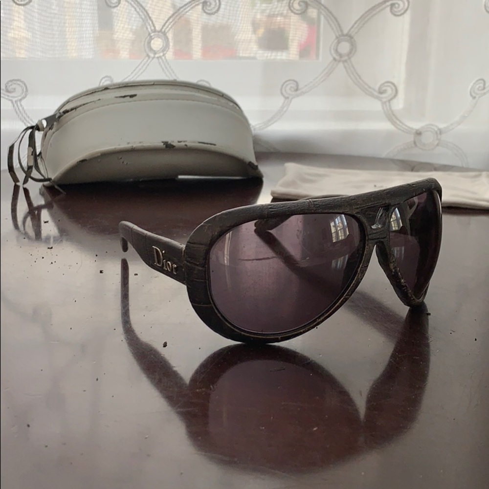 Christina dior crocodile aviator - Picture 6 of 7